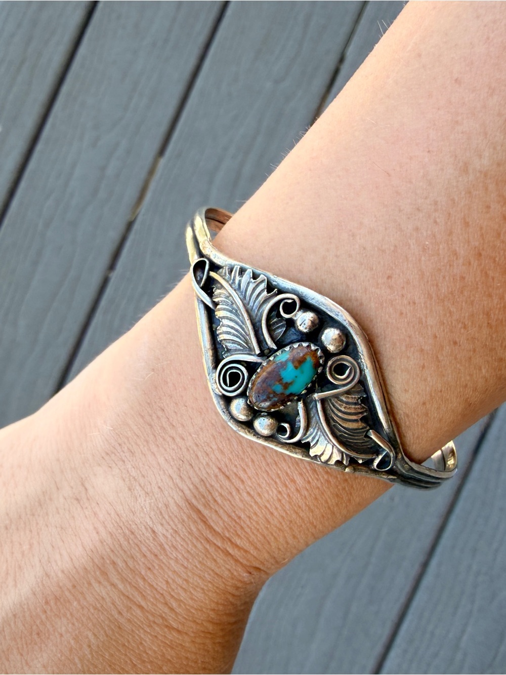 Native Made No 8 Turquoise Bracelet